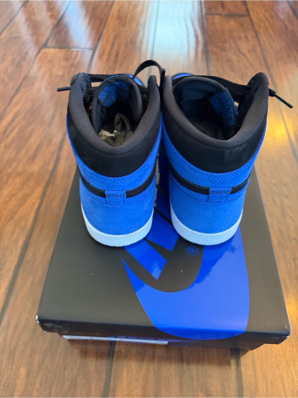 Jordan Air OG High in Black and Royal Blue - Picture 6 of 8